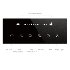 TaoTronics Touch control Iron Gray LED namizna svetilka TT-DL16