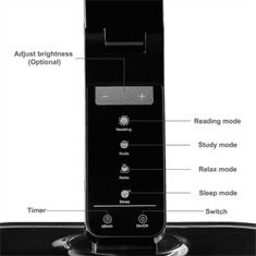 TaoTronics Elune touch control LED namizna svetilka piano črna TT-DL01