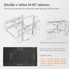 VonHaus 24-56'' pregibni TV stenski nosilec do 45kg