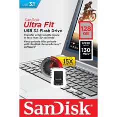 SanDisk Ultra Fit USB 128GB USB 3.1.do 400 MB/s