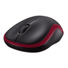 Logitech M185 Wireless mini miška, rdeča