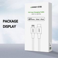 Ugreen USB-C na Lightning M/M kabel 2m (črn) - box