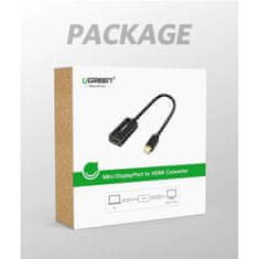 Ugreen Mini DisplayPort na HDMI (Ž) 4K adapter črn - box