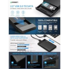 Ugreen 2.5'' USB 3.0 na SATA HDD ohišje - box