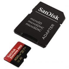 SanDisk Extreme Pro microSDXC 400GB + SD Adapter + Rescue Pro Deluxe 170MB/s A2 C10 V30 UHS-I U3