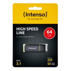 Intenso 64GB High Speed Line 250/50 MB/s USB 3.1 spominski ključek