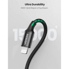 Ugreen USB-C na Lightning M/M kabel 2m (črn) - box