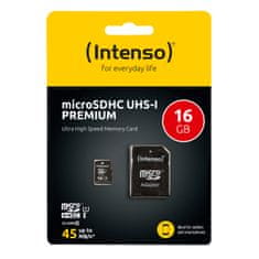 Intenso 16GB microSDXC UHS-I Class 10 Premium spominska kartica