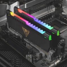 Patriot Viper Steel RGB Kit 32GB (2x16GB) DDR4-3600 DIMM PC5-28800 CL18, 1.35V