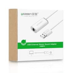 Ugreen Adapter za zvok USB-A na 3.5 mm Aux Bel - box