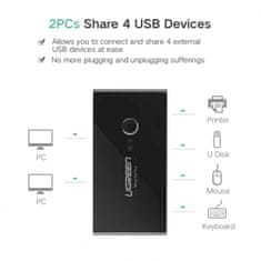 Ugreen USB stikalo / switch 4x USB 3.0 - box