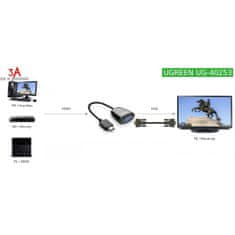 Ugreen HDMI na VGA adapter črn - box