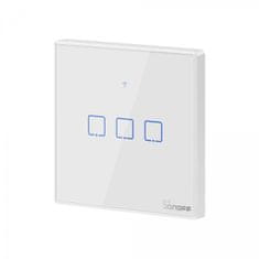 Sonoff Pametno stensko stikalo Wi-Fi + RF433 trojno T2EU3C-TX