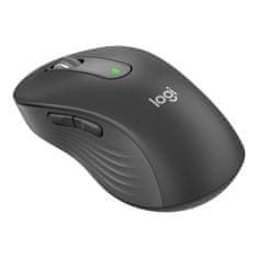 Logitech Miška Signature M650, velikost L, Bluetooth, grafitna za levičarje