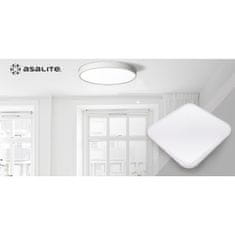 Asalite Stropna LED luč, kvadrat, 48W OPAL+ daljinski upravljalec