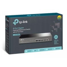 TP-Link Mrežno stikalo 8 port 10/100/1000, 8 × POE