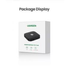 Ugreen HDMI 2x1 enosmerni razdelilec, stikalo - box