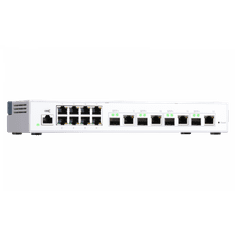 Qnap 12 port stikalo 4x 10Gb, 8x 1Gb