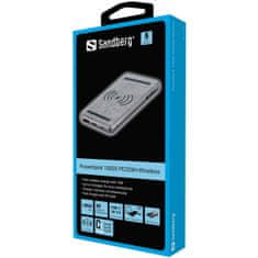 Sandberg Powerbank 10000 mAh PD 20W + QI Wireless prenosna baterija