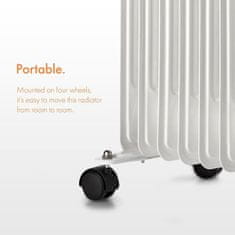 VonHaus Oljni radiator 11 reber 2500W bel 2500657