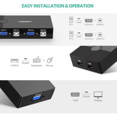 Ugreen VGA 2x1 KVM Stikalo - box