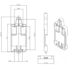 Sonoff DR DIN stenski nosilec za pametno stikalo