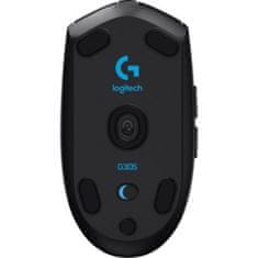 Logitech Miška G305 LIGHTSPEED Brezžična Gaming, črna