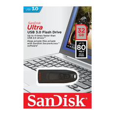 SanDisk Ultra 32GB USB3.0 črn spominski ključek