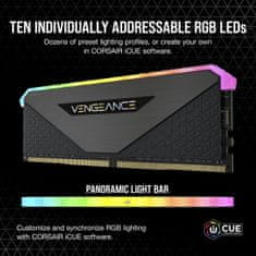 Corsair VENGEANCE RGB RT 16GB (2 x 8GB) DDR4 DRAM 3200MHz PC4-25600 CL16, 1.2V/1.35V