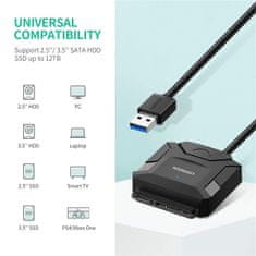 Ugreen 20611 USB 3.0 v SATA adapter za 2,5"/3,5" SATA HDD/SSD