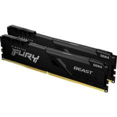 Kingston Fury Beast 32GB Kit (2x16GB) DDR4-3200 DIMM CL16, 1.2V