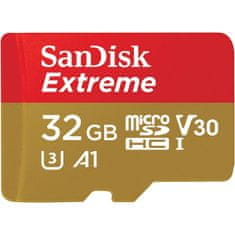 SanDisk Extreme microSD card for Mobile Gaming 32GB 100MB/s A2 C10 V30 UHS-I U3