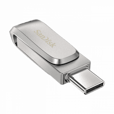 SanDisk Ultra Dual Drive Luxe USB Type-C 128GB 400MB/s USB 3.1 Gen 1, srebrn