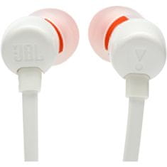 JBL Tune 110 In-ear slušalke z mikrofonom, bele