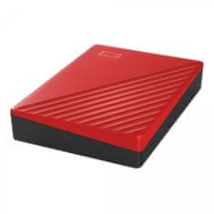 WD My Passport 4TB USB 3.0, rdeč