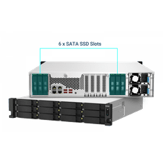 Qnap NAS strežnik za 18 diskov, ram 32GB ECC, mreža 10gbE