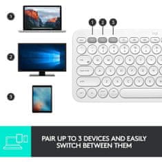 Logitech Tipkovnica K380 Multi-Device, bela, SLO g.