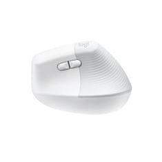 Logitech Miška Lift Vertical Ergonomic, bela