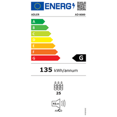 Adler Vitrina za vino 60L dvojna hladilna cona AD8080