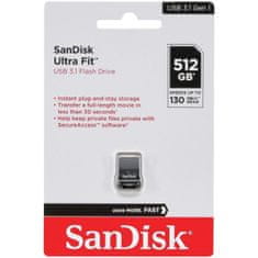 SanDisk Ultra Fit USB 512GB USB 3.1.do 400 MB/s