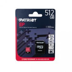 Patriot 512GB EP SDXC A1 / V30 microSD spominska kartica, 100MBs