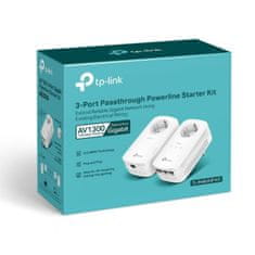 TP-Link AV1300 3-Portni Gigabit Passthrough Powerline kit