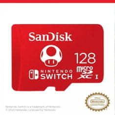 SanDisk MicroSDXC card for Nintendo Switch 128GB, up to 100MB/s Read, 60MB/s Write, U3, C10, A1, UHS-1