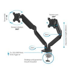 Fellowes Platinum Series dvojni nosilec za monitor do diagonale 32''