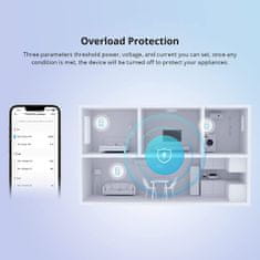 Sonoff POWR316D pametno stikalo, digitalni merilnik porabe z LCD, združljivo z Alexa/Google Home, 16A