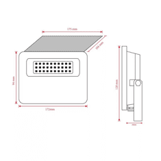 Asalite LED solarni reflektor 20W 4000K, 1800Lm