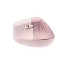 Logitech Miška Lift Vertical Ergonomic, roza