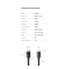 Ugreen 4K HDMI kabel 15m z IC - box