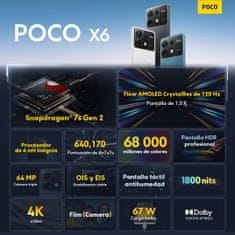 POCO X6 5G pametni telefon 8/256GB, črn