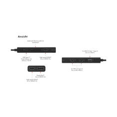 IcyBox IB-DK4011-CPD priklopna postaja s Power Delivery 100W